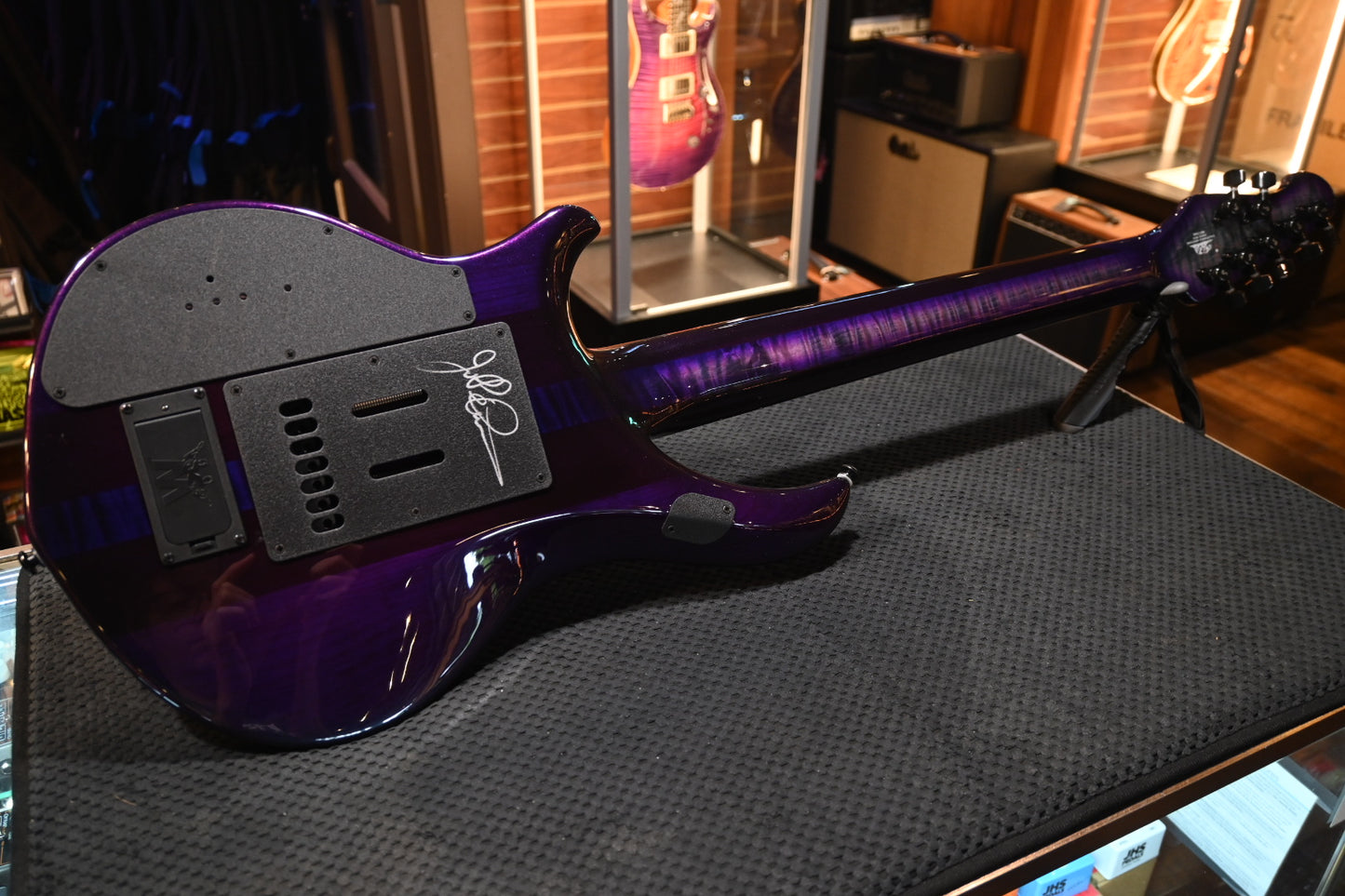 Music Man Majesty Maple Top 7-String - Crystal Amethyst Guitar #7349 - Danville Music