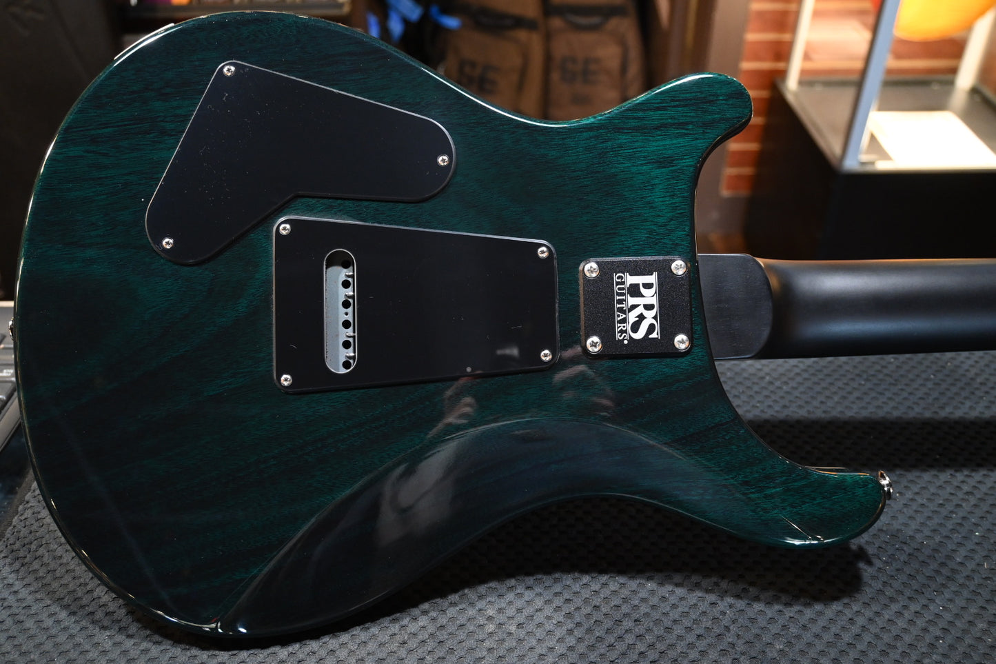 PRS Wood Library CE 24 Quilt - Turquoise Guitar #2089 - Danville Music
