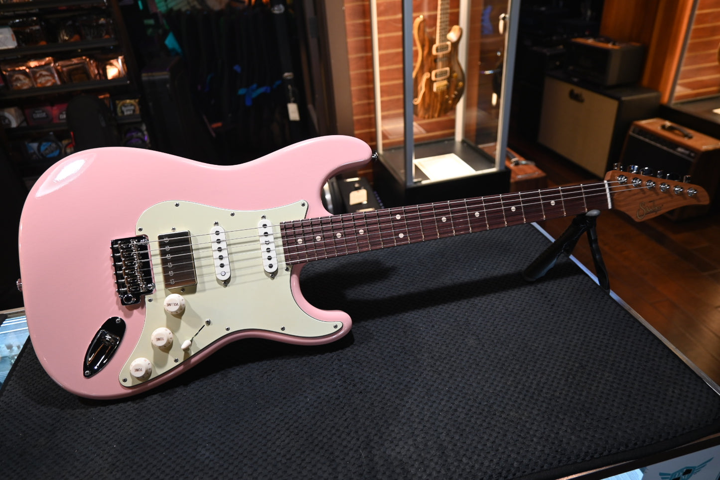 Suhr Mateus Asato Signature Series Classic S Antique - Shell Pink Guitar #6151 - Danville Music