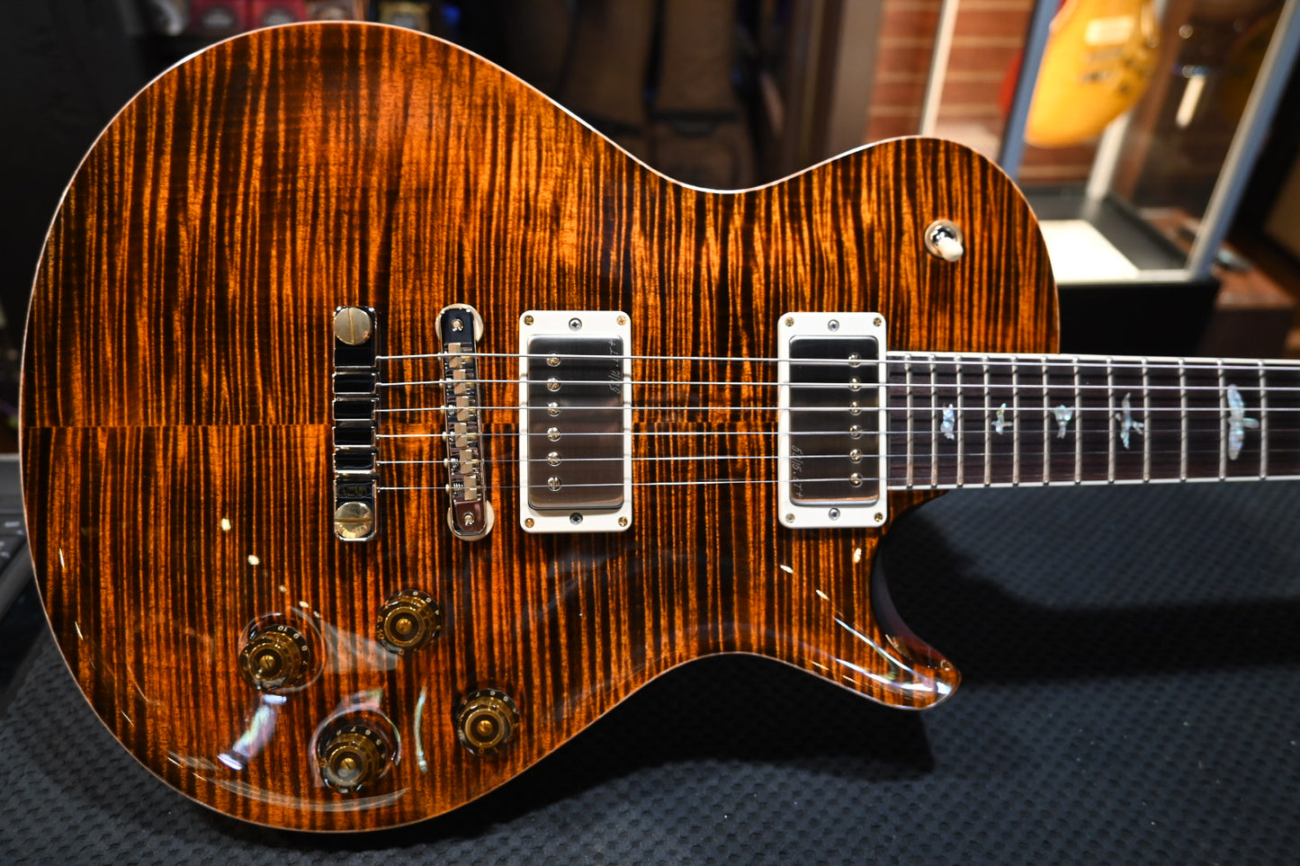 PRS McCarty SC 594 Single-Cut 10-Top - Orange Tiger Guitar #3983 - Danville Music