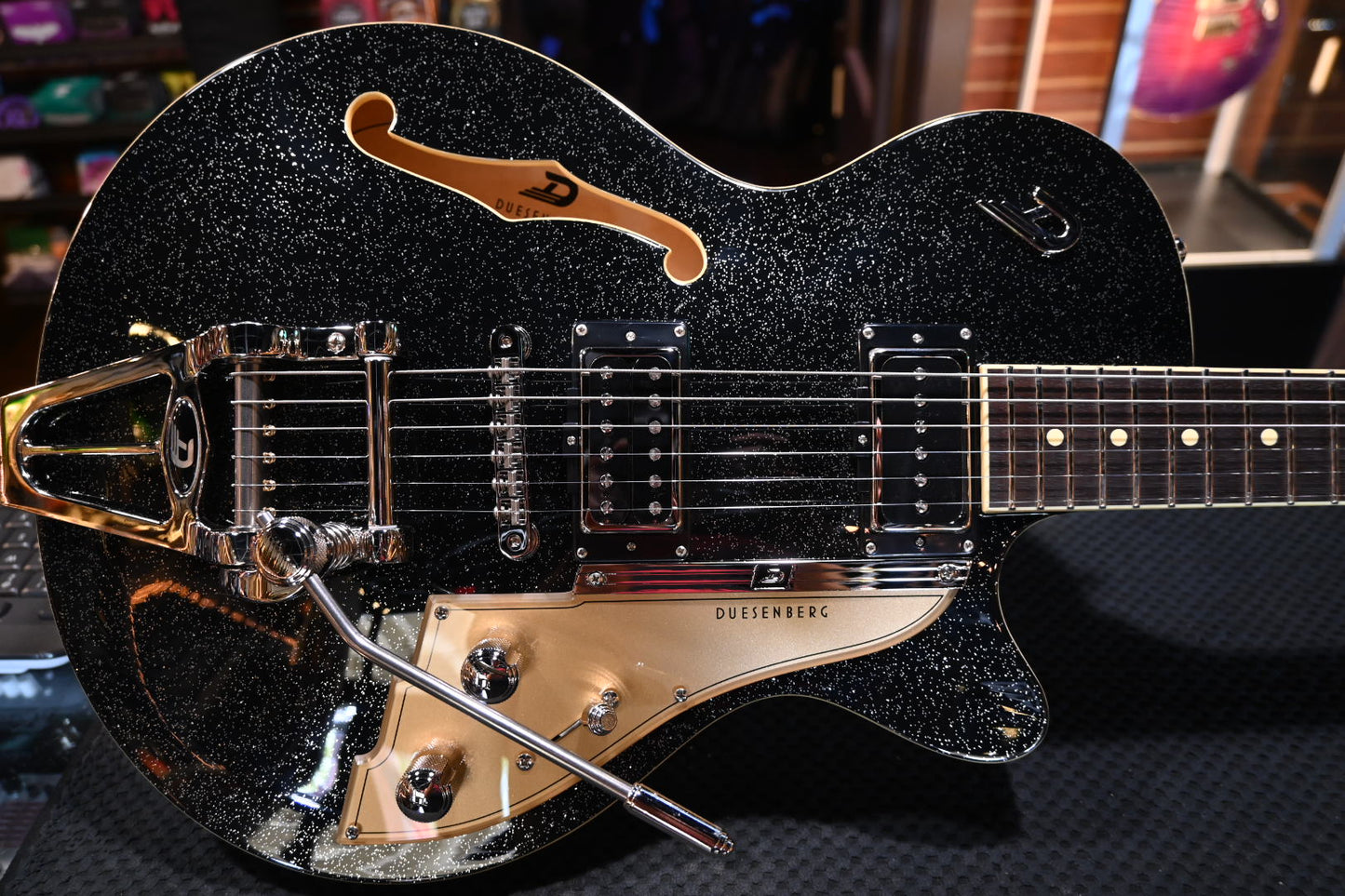 Duesenberg Starplayer TV - Black Sparkle Guitar #3535 - Danville Music