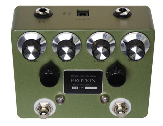 Browne Amplification Protein Dual Overdrive V3 Green - Danville Music