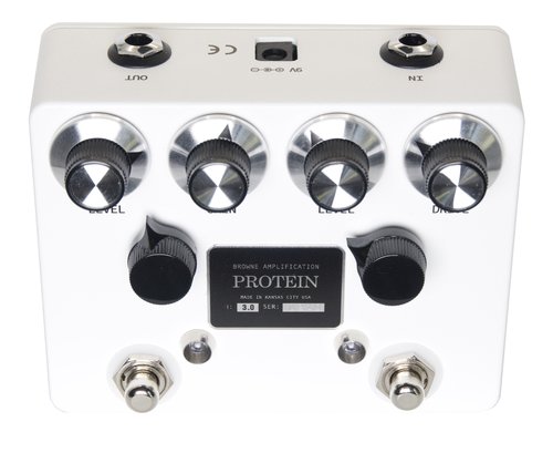 Browne Amplification Protein Dual Overdrive V3 White Effect Pedal - Danville Music