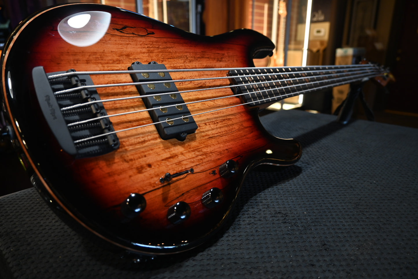 Music Man Stingray 5 35th Anniversary H - Spalted Sunburst Bass #9443 - Danville Music