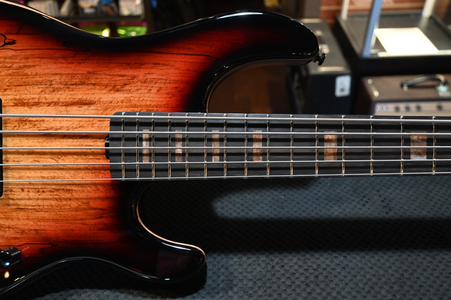Music Man Stingray 5 35th Anniversary H - Spalted Sunburst Bass #9443 - Danville Music