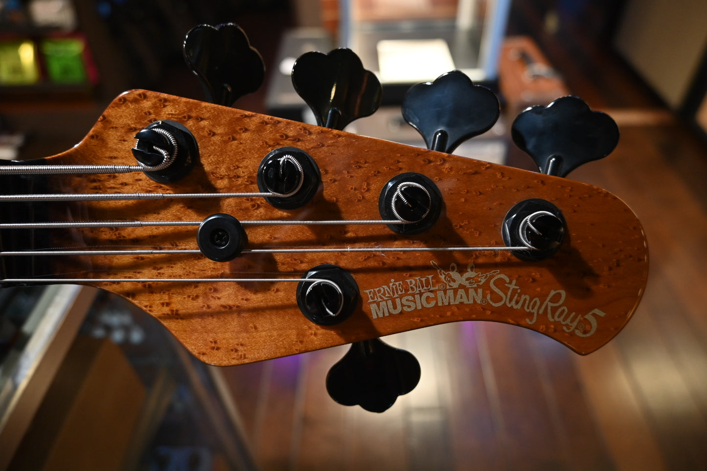 Music Man Stingray 5 35th Anniversary H - Spalted Sunburst Bass #9443 - Danville Music