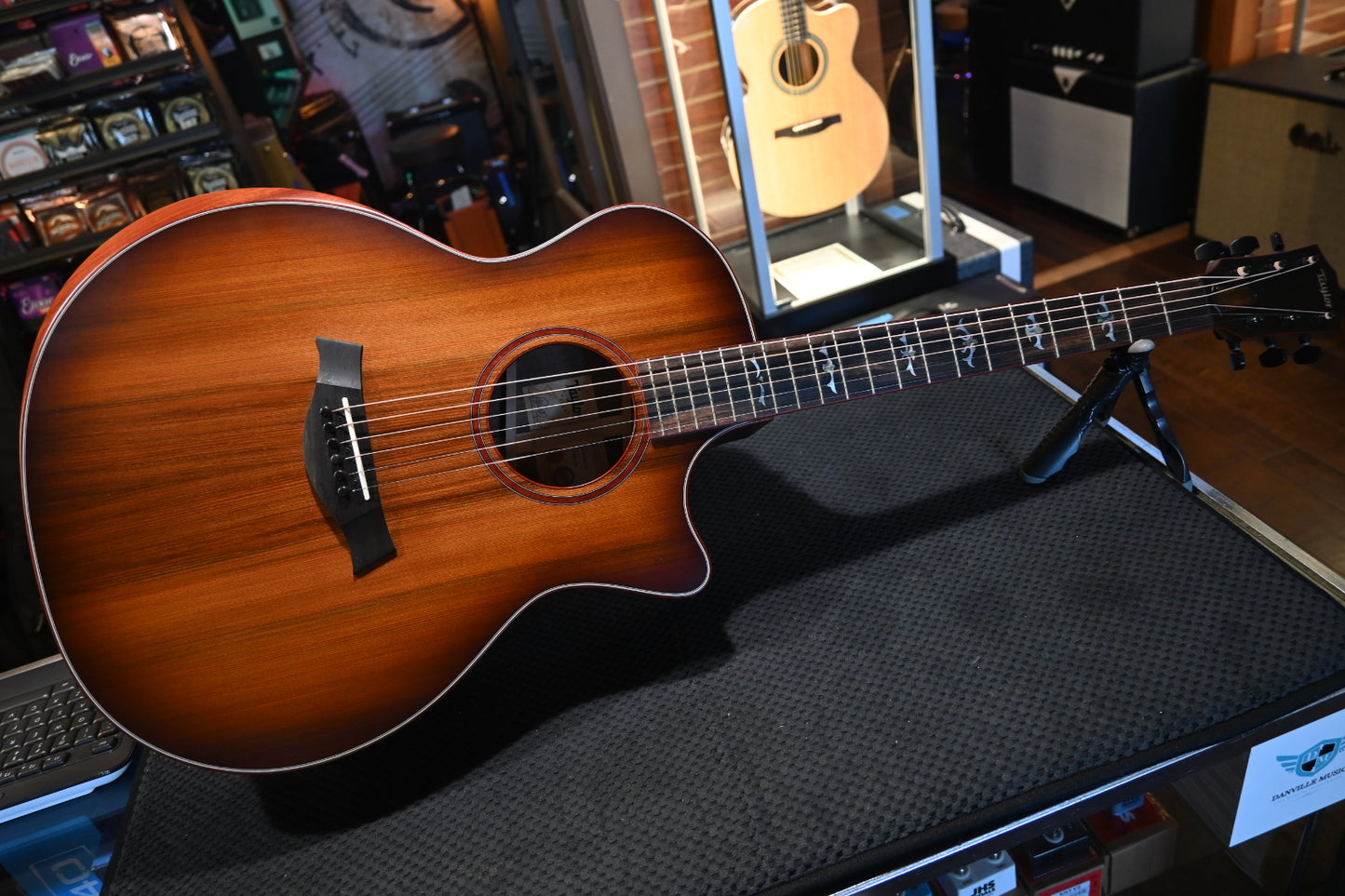Taylor Custom GA Stripy Sinker Redwood/Queen’s Walnut Guitar #2185 - Danville Music