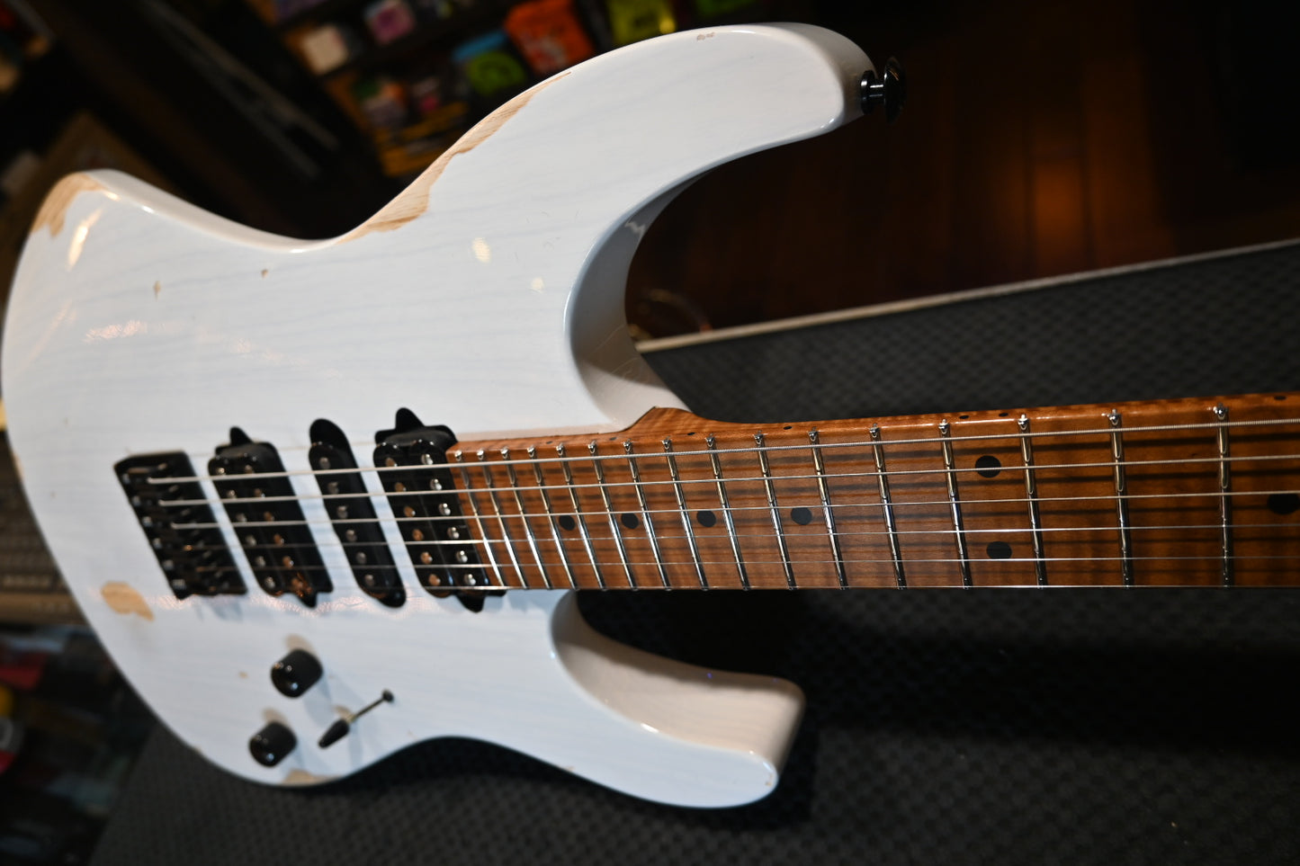 Suhr Custom Modern Antique - Trans White Guitar #5077 - Danville Music