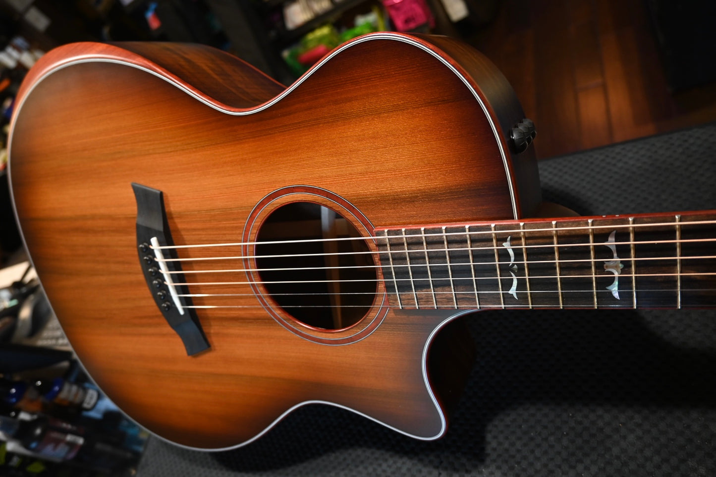 Taylor Custom GA Stripy Sinker Redwood/Queen’s Walnut Guitar #2185 - Danville Music