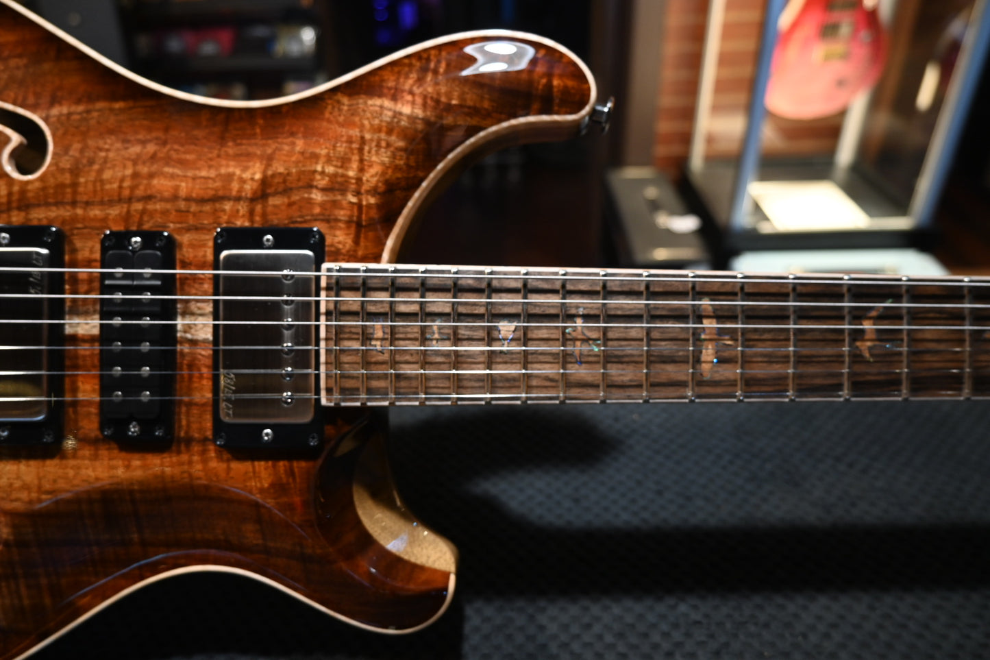 PRS Private Stock Special Semi-Hollow Koa - Natural with Light Smokeburst Guitar #9972 - Danville Music