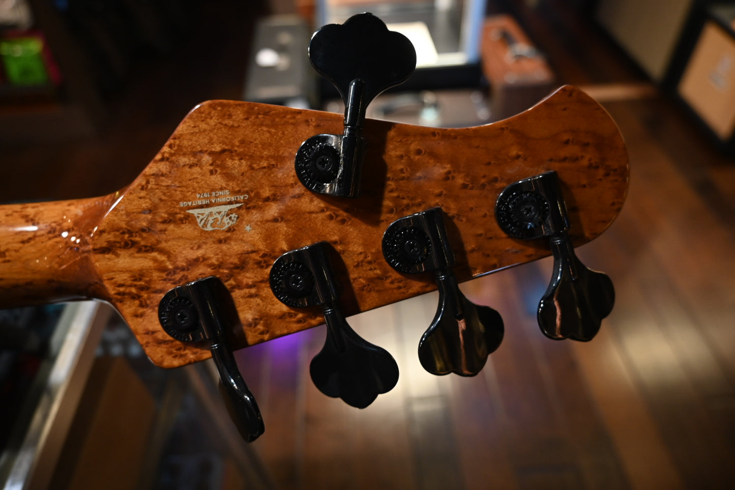 Music Man Stingray 5 35th Anniversary H - Spalted Sunburst Bass #9443 - Danville Music