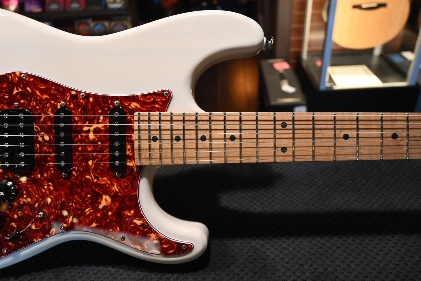 Suhr Classic S Paulownia Limited HSS - Trans White Guitar #6644 - Danville Music