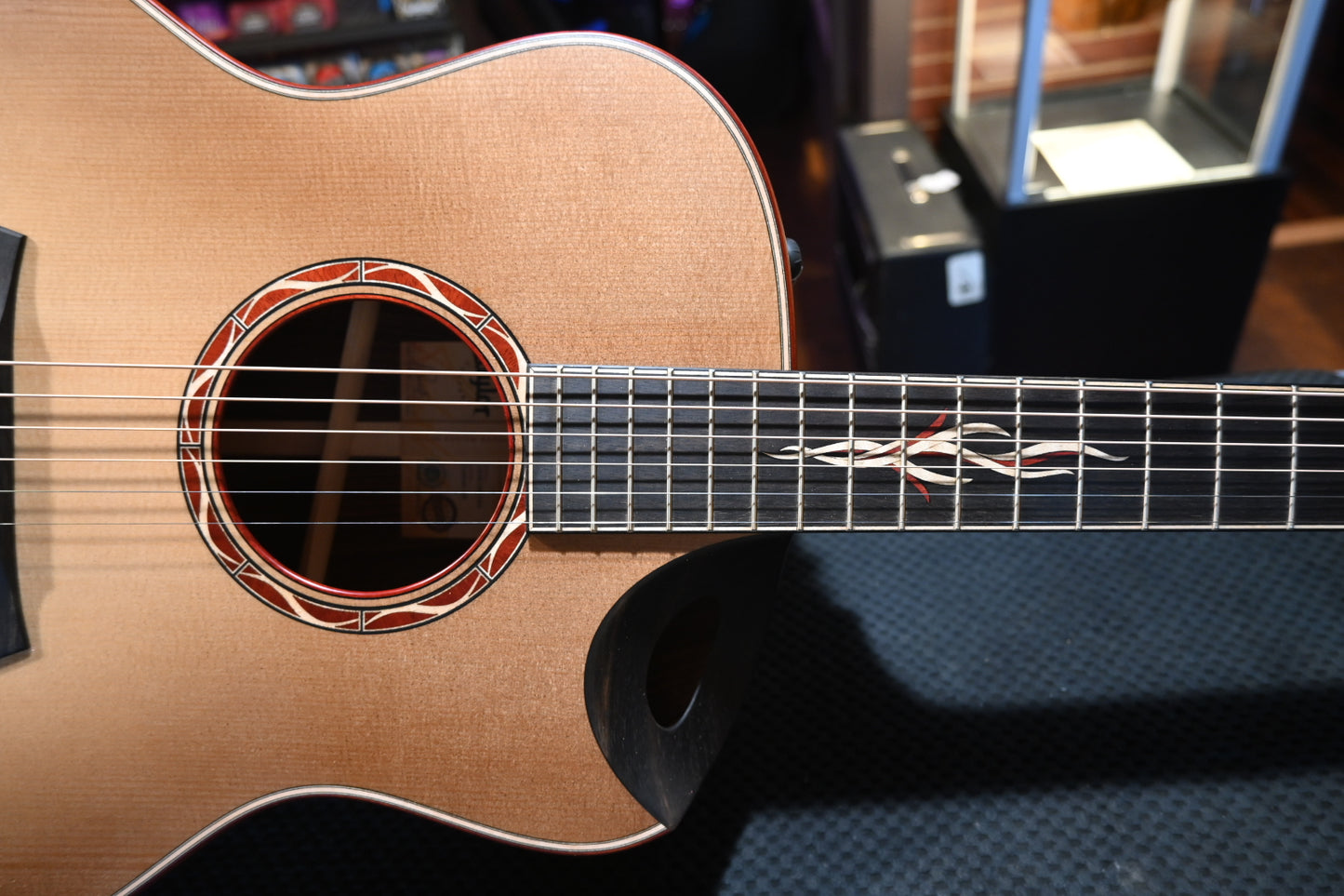 Taylor Custom GS Grand Symphony Lutz Spruce/Indian Rosewood - Wild Honey Burst Guitar Catch #16 with a buy a GS Mini for $199 Promo! - Danville Music