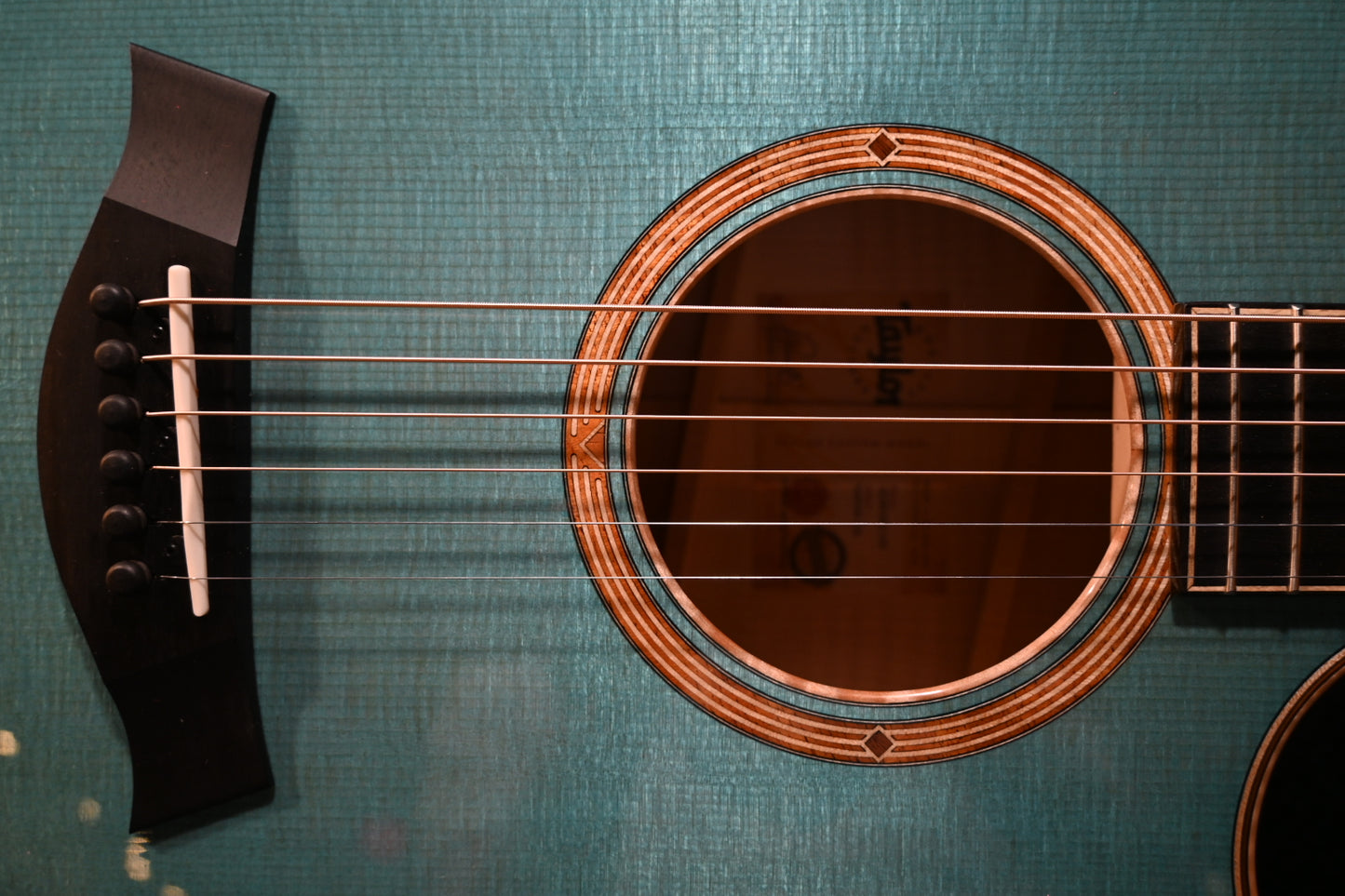 Taylor Custom GA Grand Auditorium Sitka Spruce/Big Leaf Maple - Koi Blue Guitar Catch #36 with a buy a GS Mini for $199 Promo! - Danville Music