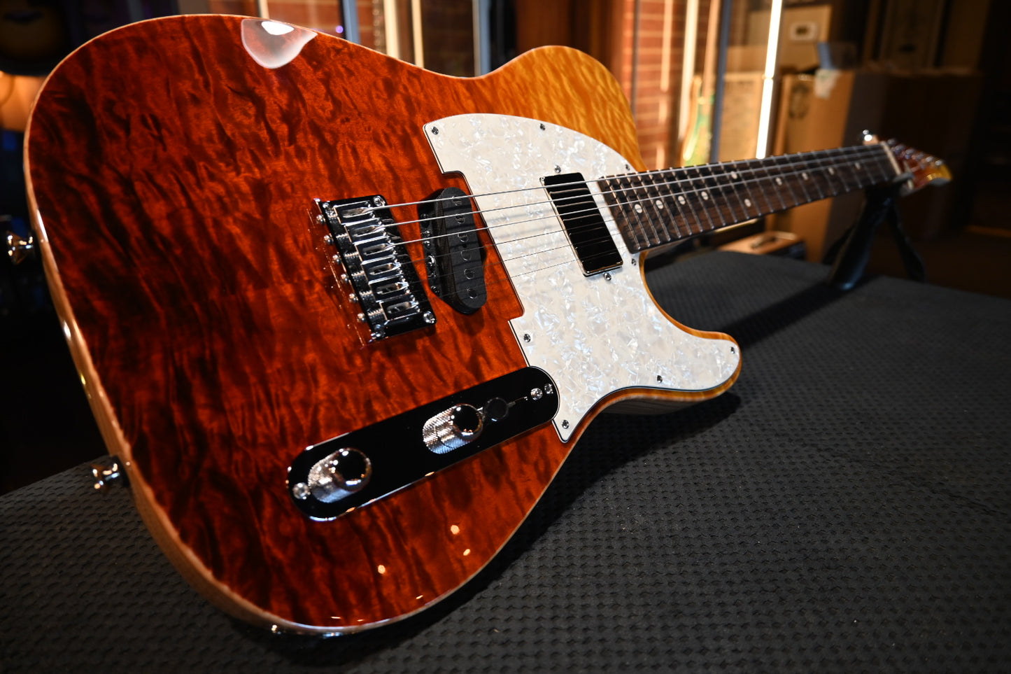 Tom Anderson Top T Classic - Fire Wipeout Guitar #222N - Danville Music