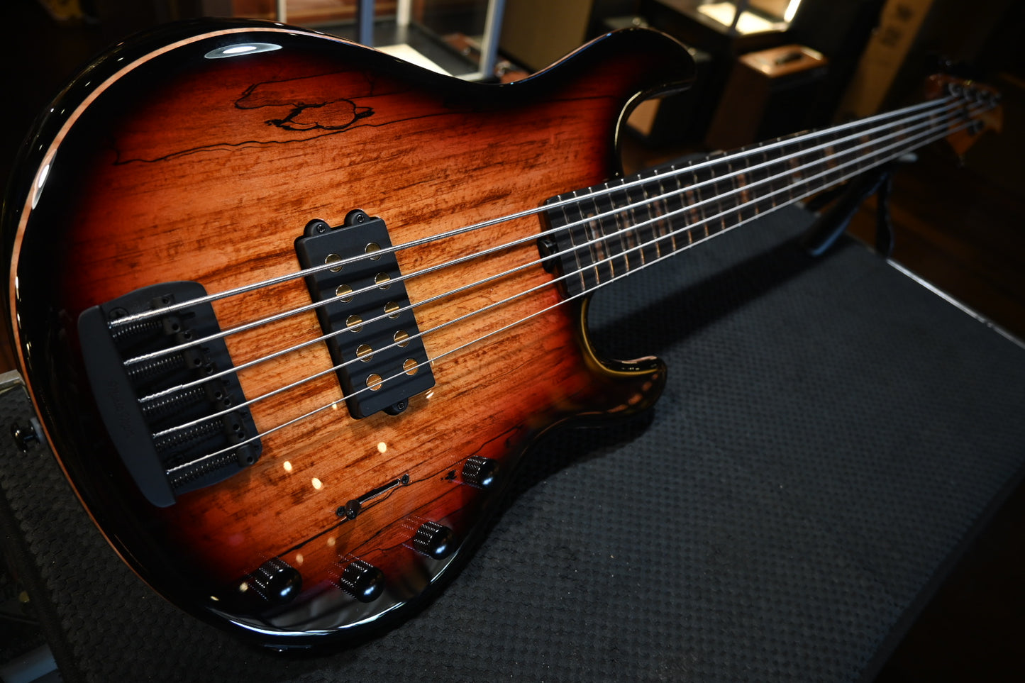Music Man Stingray 5 35th Anniversary H - Spalted Sunburst Bass #9443 - Danville Music