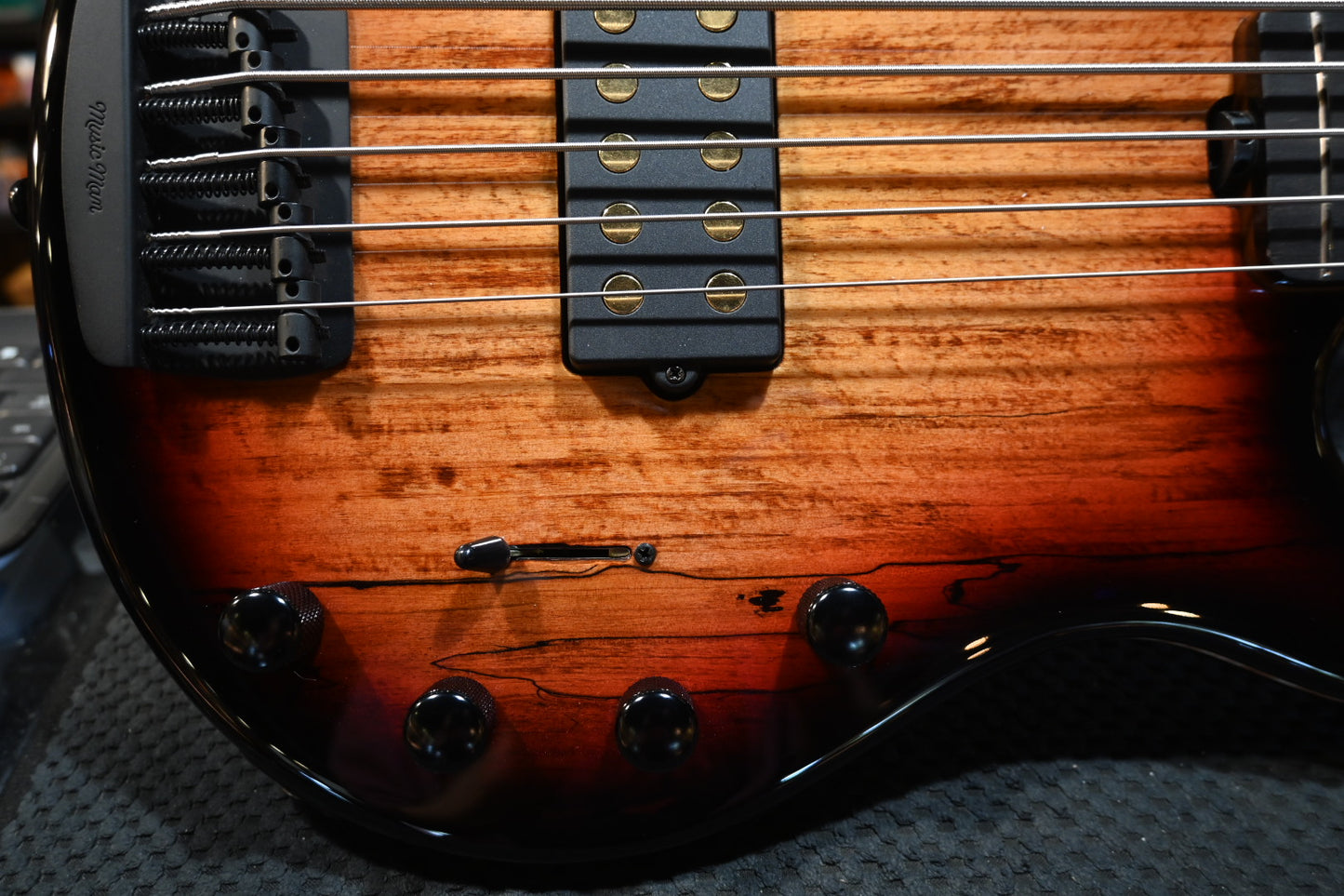 Music Man Stingray 5 35th Anniversary H - Spalted Sunburst Bass #9443 - Danville Music