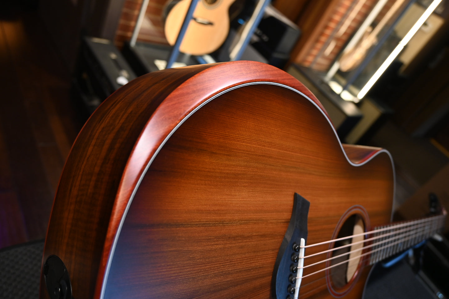 Taylor Custom GA Stripy Sinker Redwood/Queen’s Walnut Guitar #2185 - Danville Music