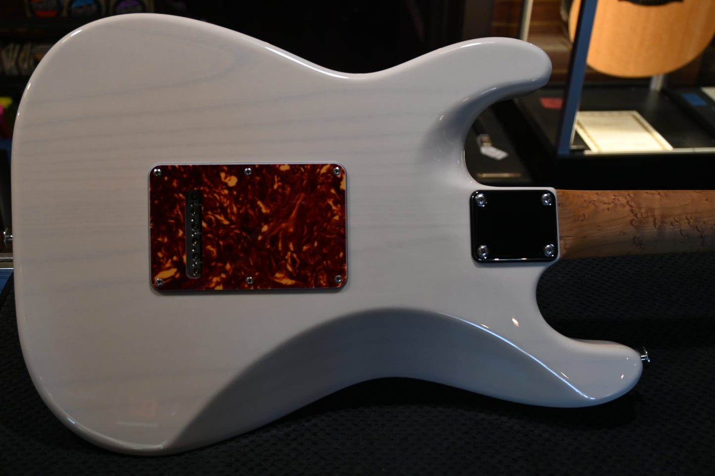 Suhr Classic S Paulownia Limited HSS - Trans White Guitar #6644 - Danville Music