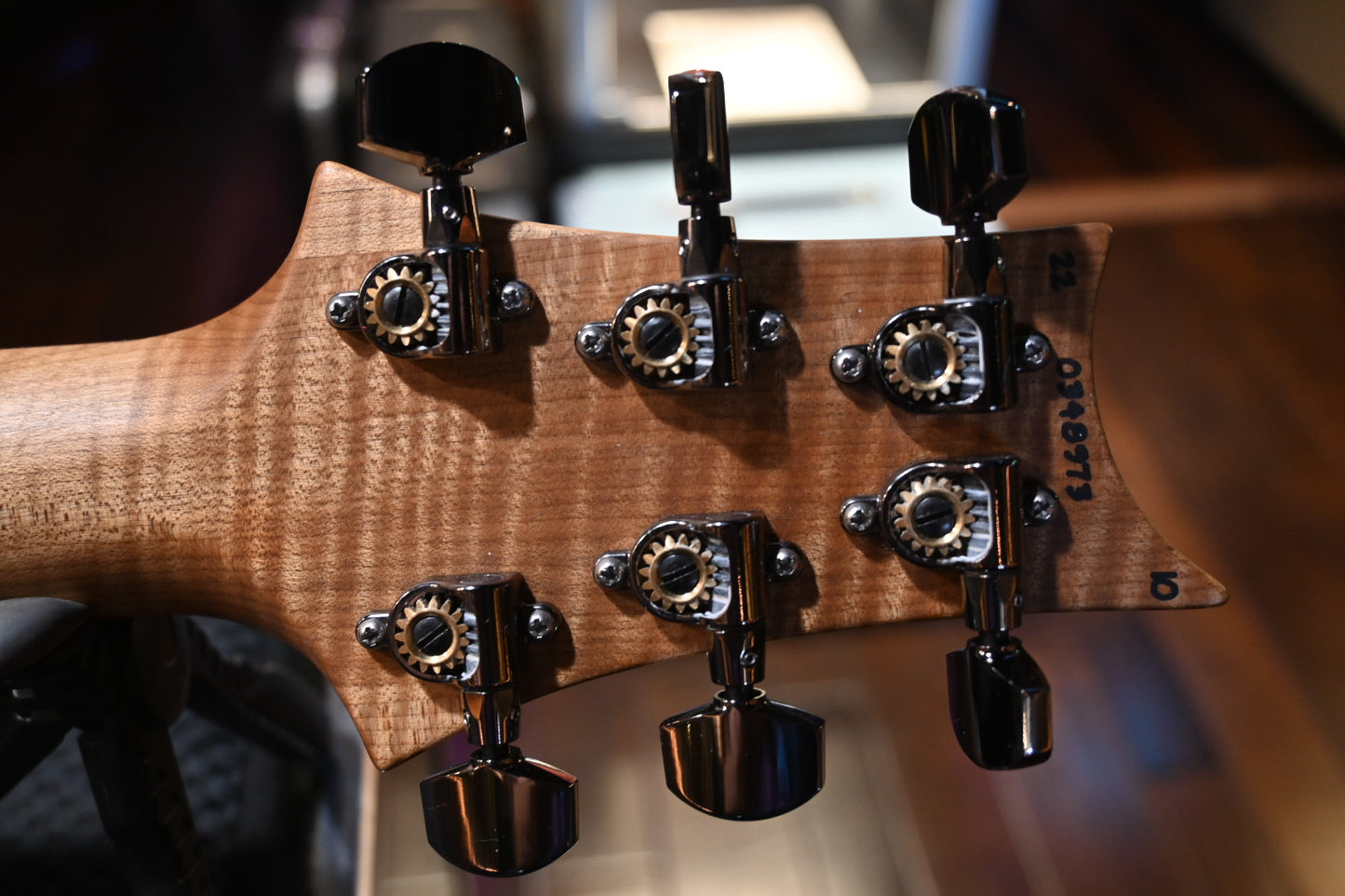 PRS Wood Library Custom 24 10-Top Quilt Swamp Ash Torr. Maple - Grey Black Fade Guitar #8973 - Danville Music