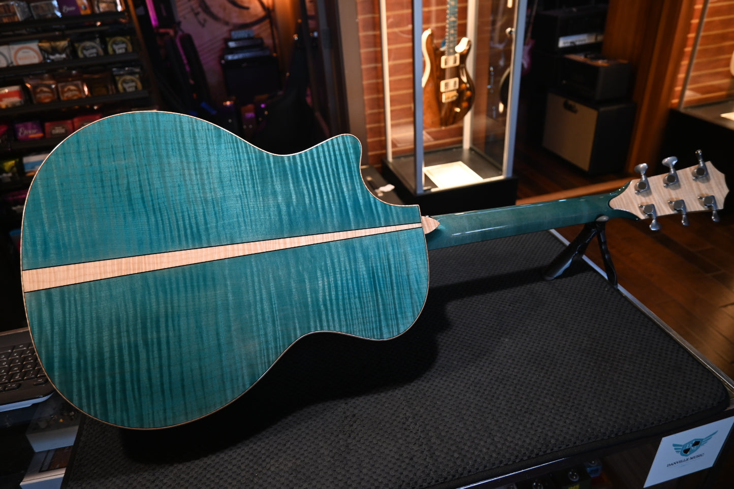 Taylor Custom GA Grand Auditorium Sitka Spruce/Big Leaf Maple - Koi Blue Guitar Catch #36 with a buy a GS Mini for $199 Promo! - Danville Music