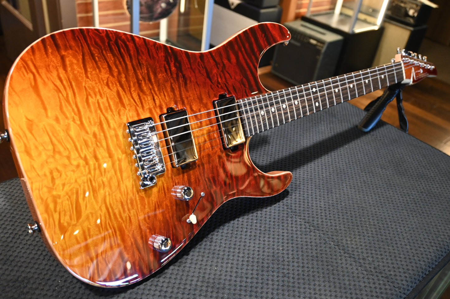 Tom Anderson Li’l Angel - Fire WakeSurf Guitar #522A - Danville Music