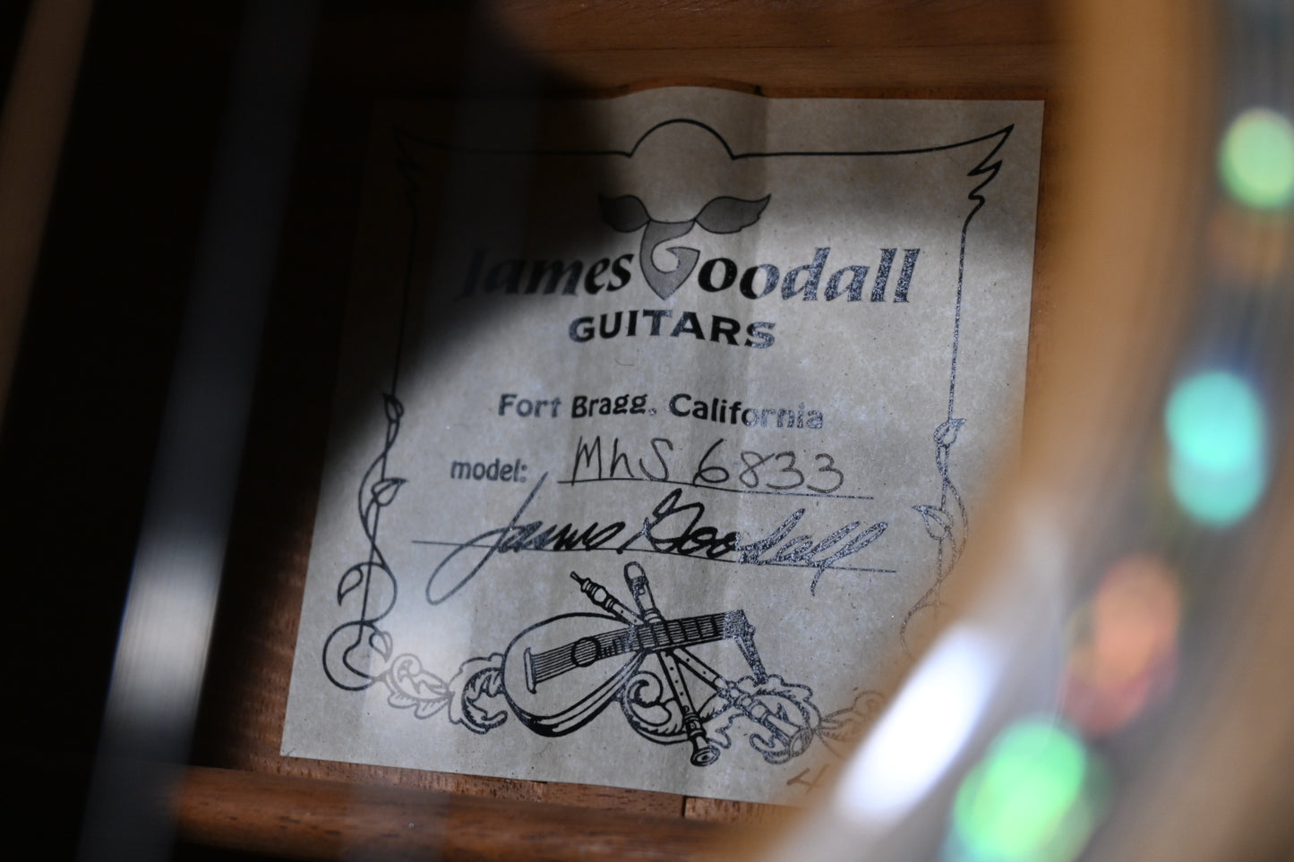 Goodall Mahogany Standard Master Adirondack/Reserve Figured Mahogany Guitar #6833 - Danville Music