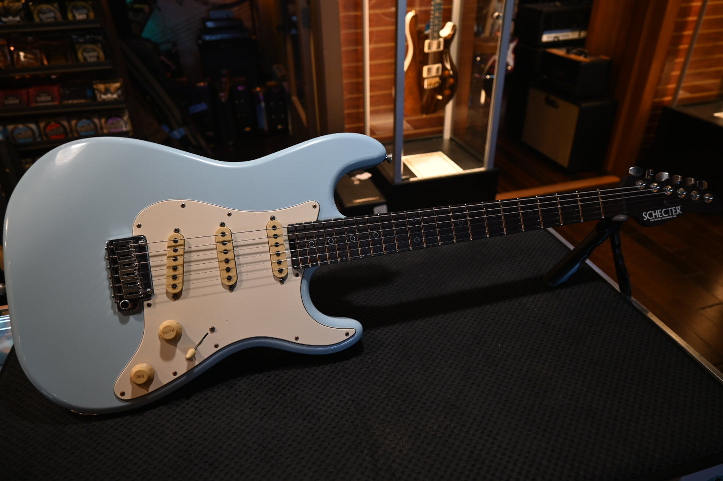 Schecter Nick Johnston USA Signature Nitro - Atomic Frost Guitar #5025 - Danville Music