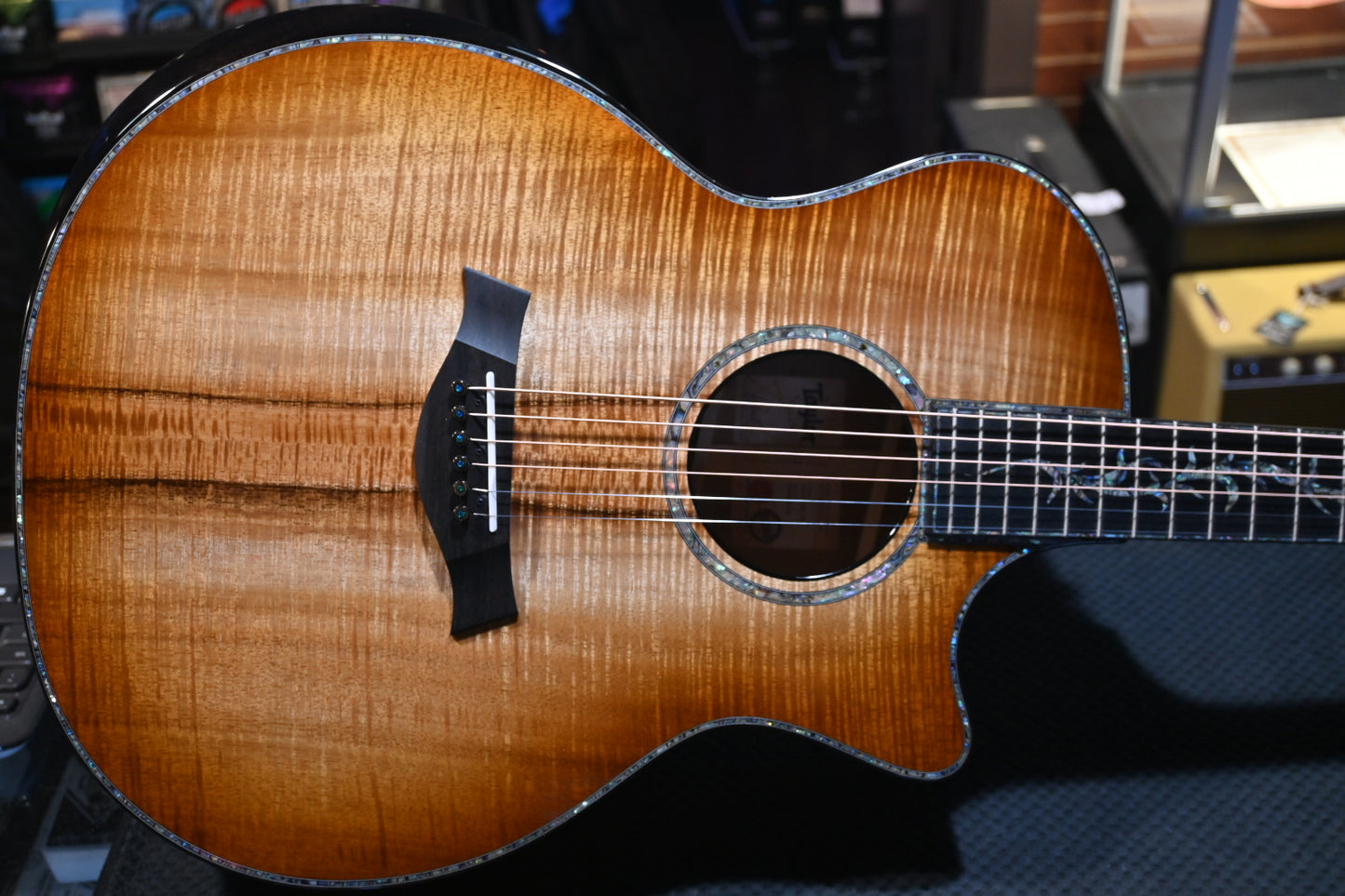 Taylor Custom GA Grand Auditorium Master Grade Koa (Catch #1) Guitar #2174 - Danville Music