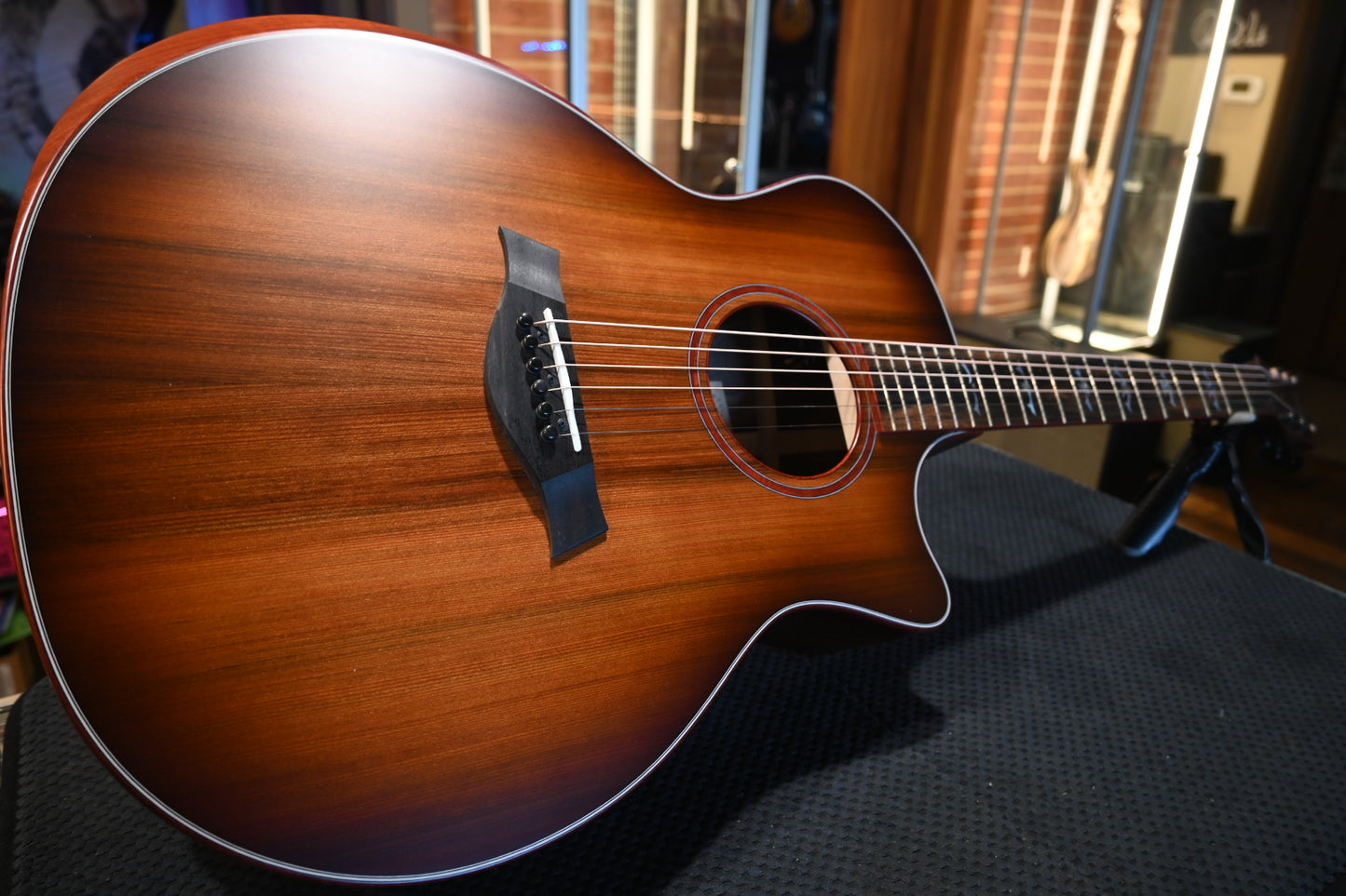 Taylor Custom GA Stripy Sinker Redwood/Queen’s Walnut Guitar #2185 - Danville Music
