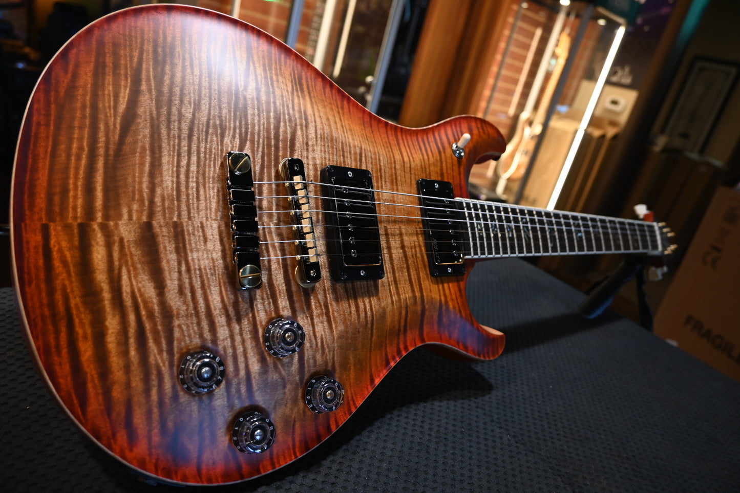 PRS Wood Library McCarty 594 Korina Back and Neck - Autumn Sky Satin Guitar #7609 - Danville Music