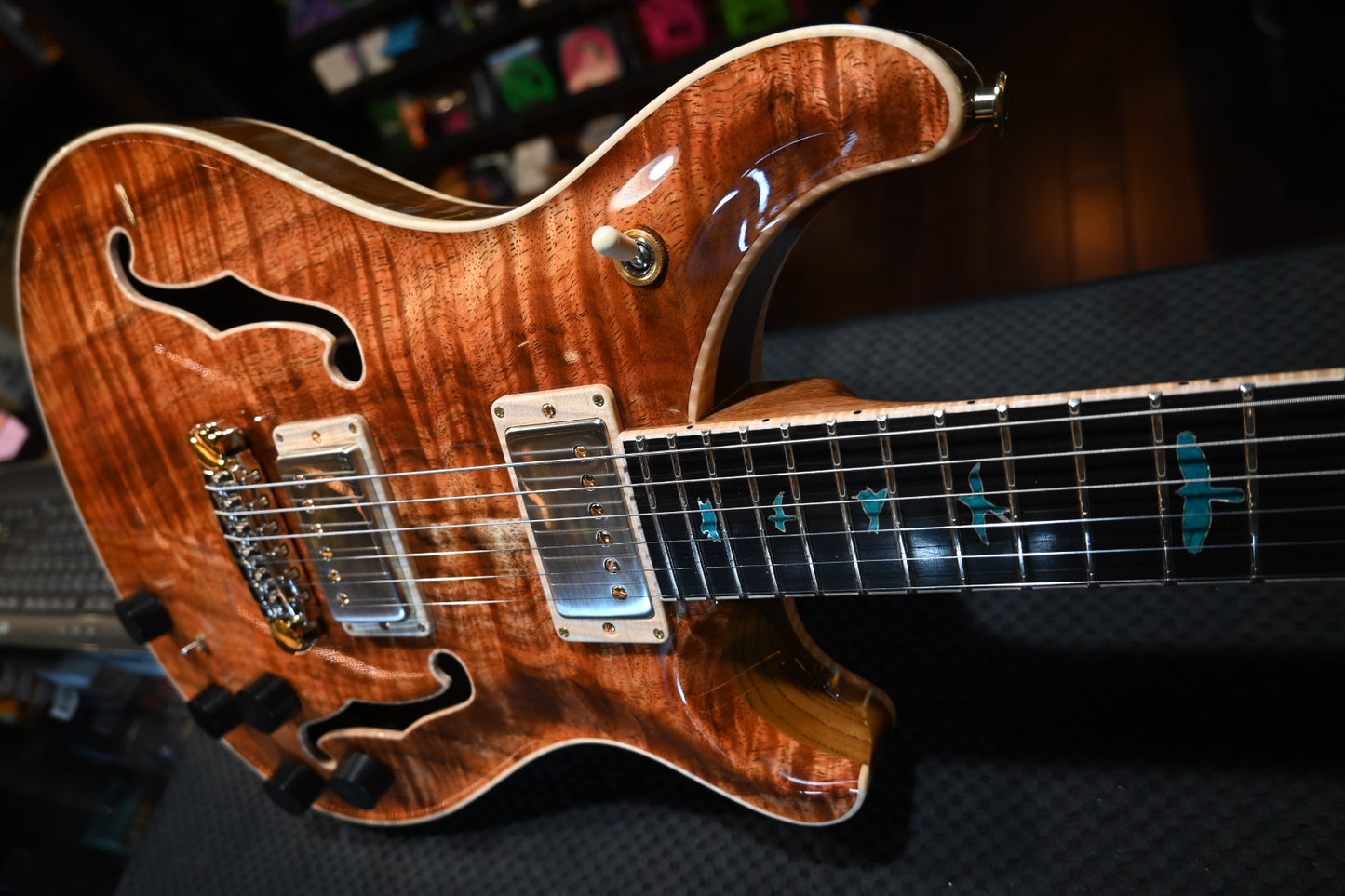 PRS Private Stock McCarty 594 Hollowbody II Piezo Koa - Natural Guitar #10210 - Danville Music