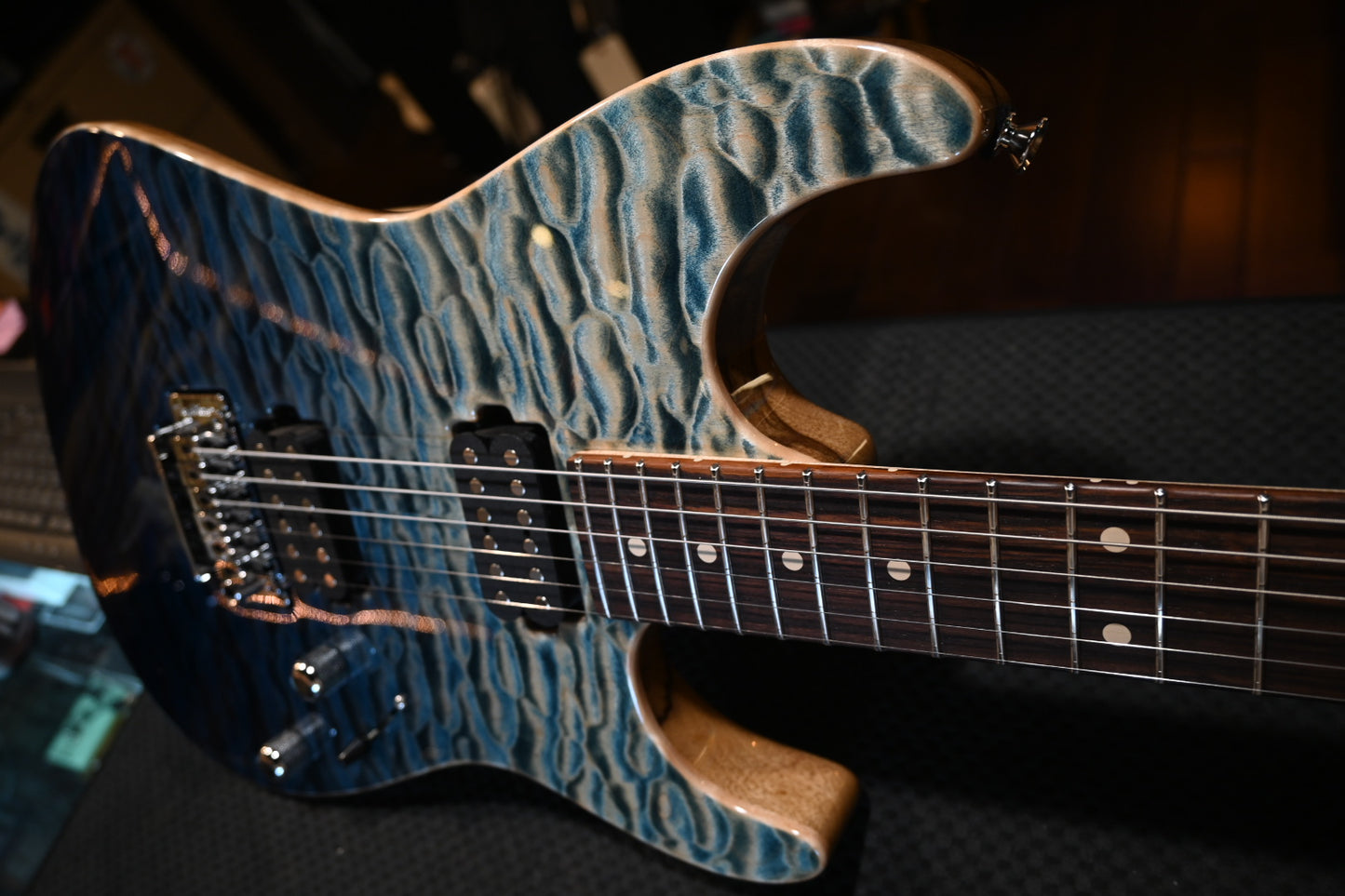 Tom Anderson Drop Top - Arctic Blue Surf Guitar #322P - Danville Music