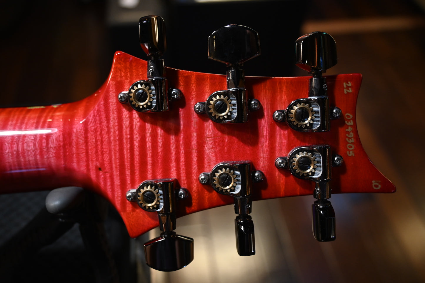 PRS Wood Library Modern Eagle V Swamp Ash Figured Maple Neck - Bonnie Pink Cherry Burst Guitar #9305 - Danville Music