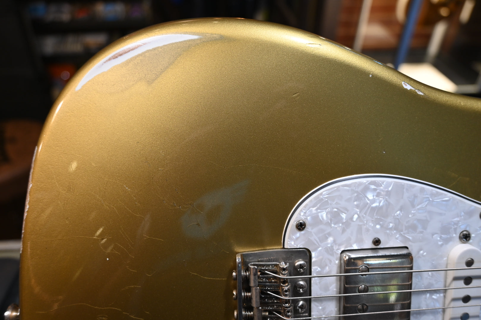 LsL Saticoy HSS Medium Relic - Gold Metallic “Manna” Guitar #4423 - Danville Music