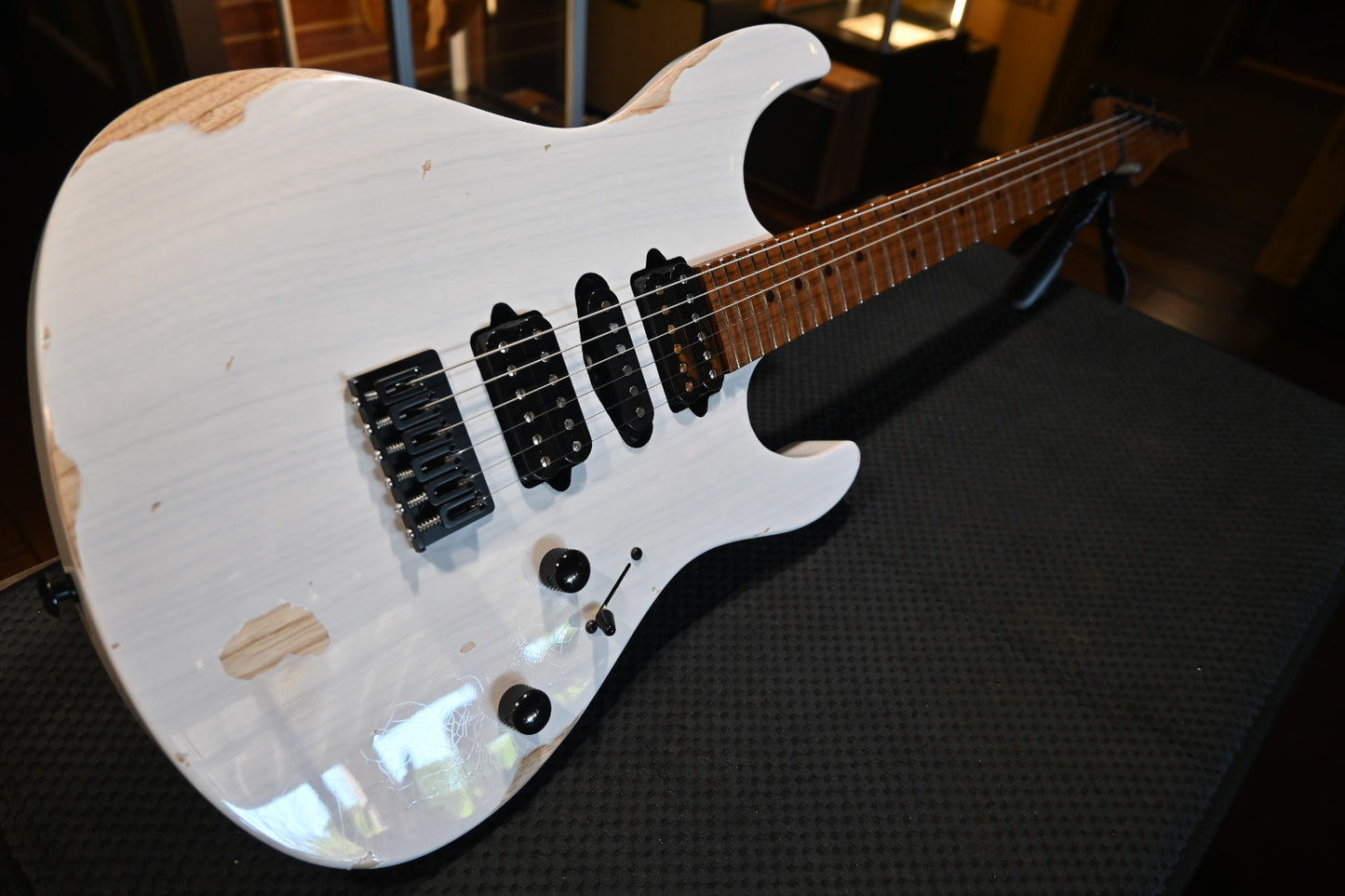 Suhr Custom Modern Antique - Trans White Guitar #5077 - Danville Music