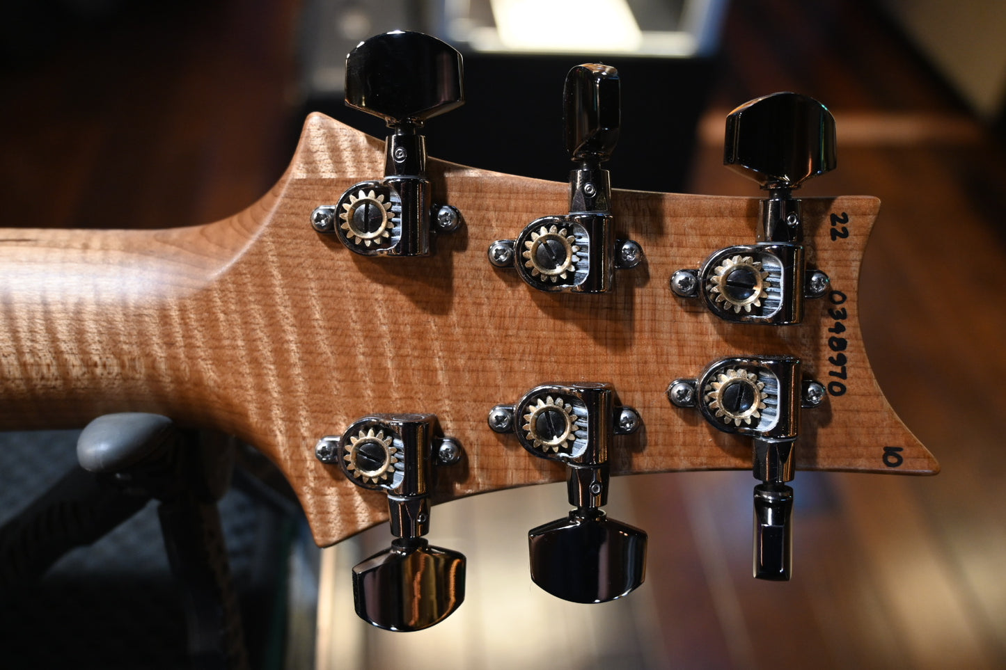 PRS Wood Library Custom 24 10-Top Quilt Swamp Ash Torr. Maple Neck - Bonnie Pink Guitar #8970 - Danville Music