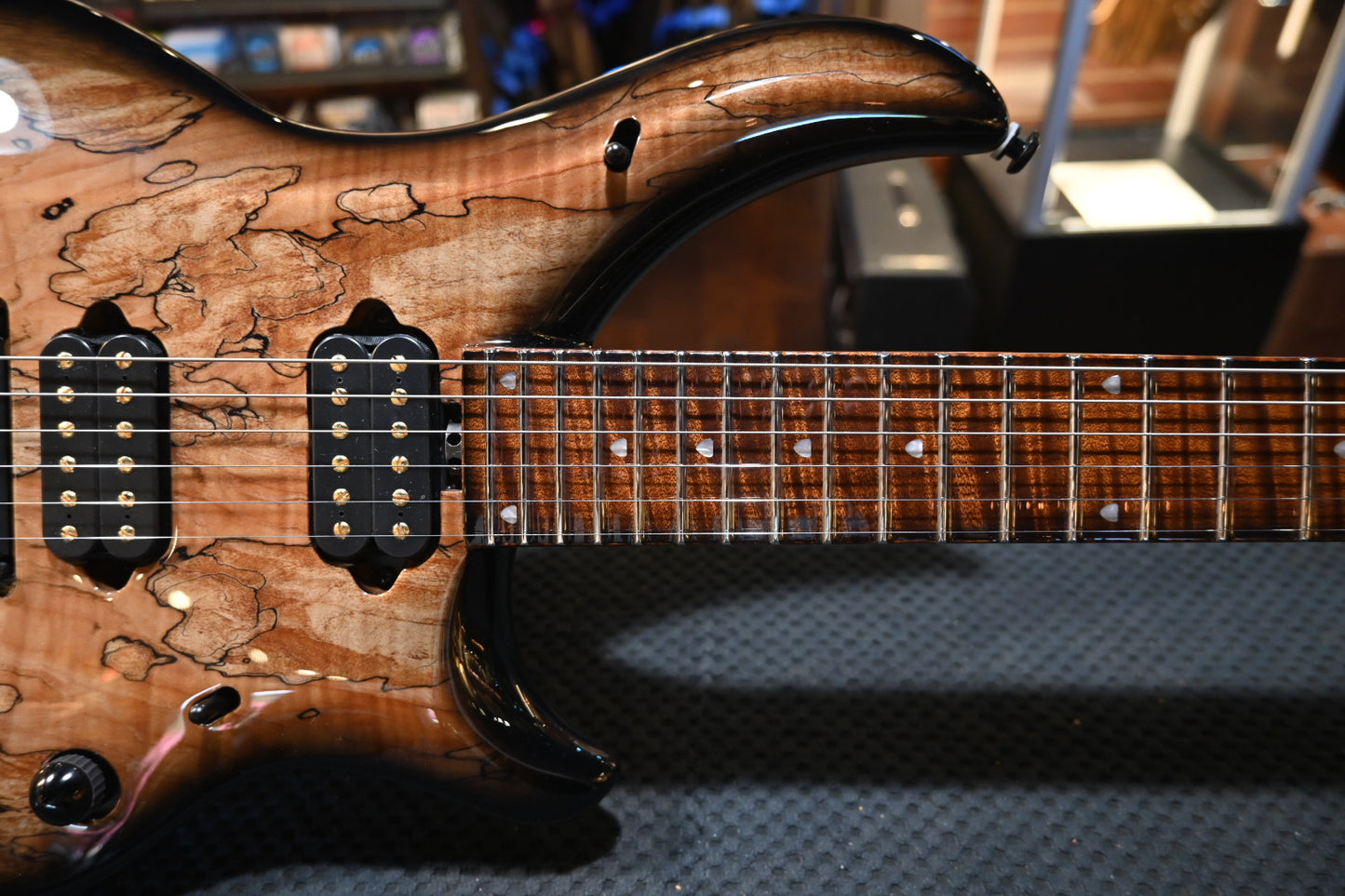Music Man Majesty Maple Top 6-String - Spiced Melange Guitar #7091 - Danville Music