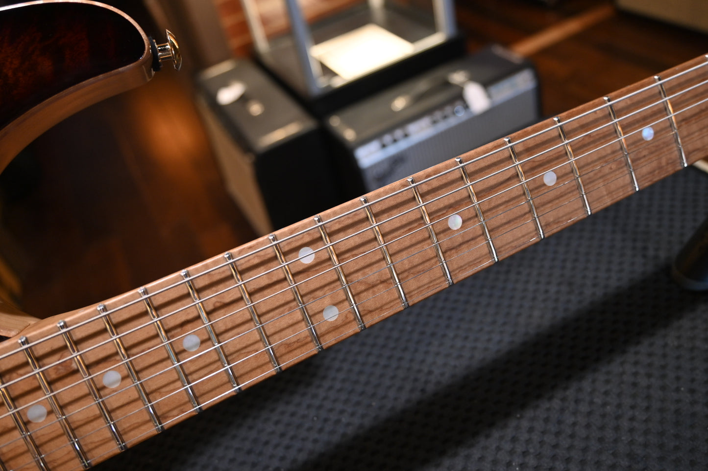 Suhr Custom Modern Quilt Top - Bengal Burst Guitar #8091 - Danville Music