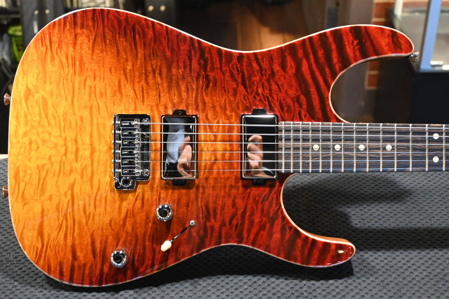 Tom Anderson Li’l Angel - Fire WakeSurf Guitar #522A - Danville Music