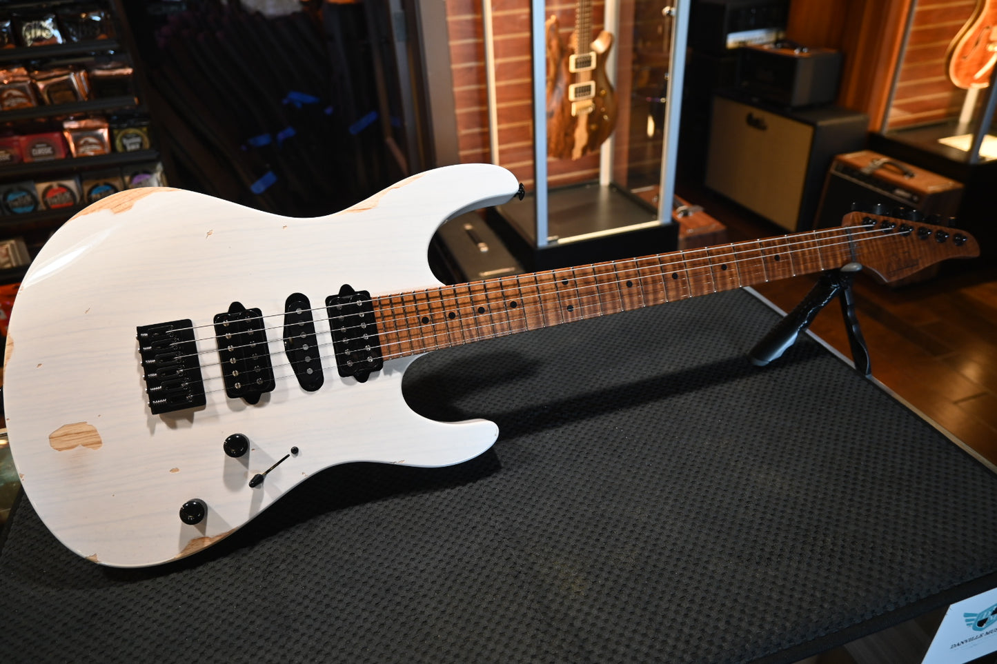 Suhr Custom Modern Antique - Trans White Guitar #5077 - Danville Music