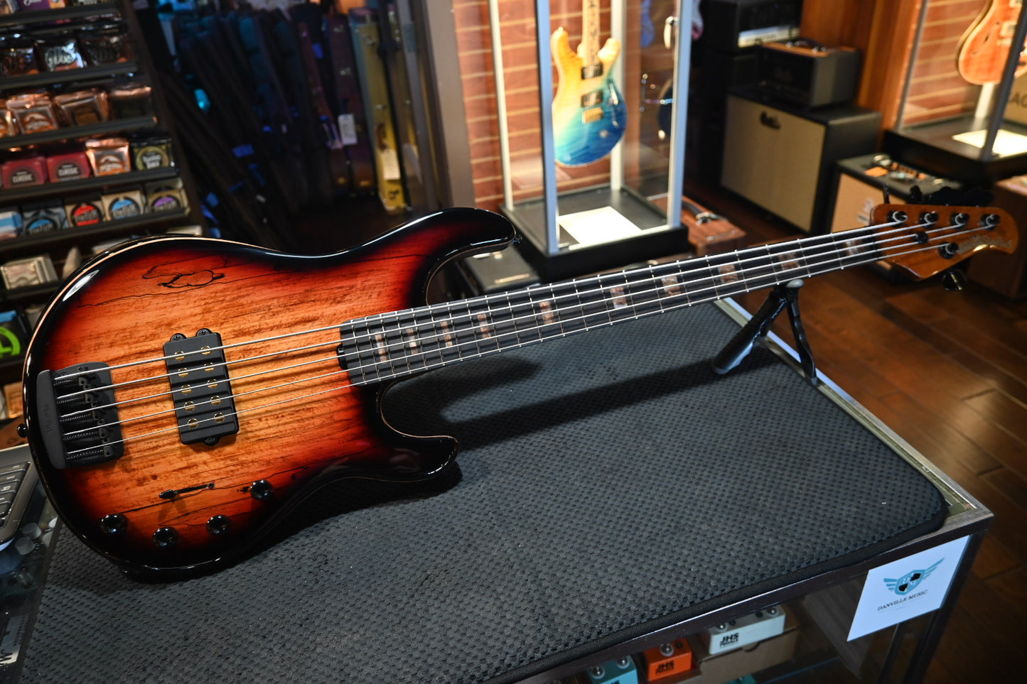 Music Man Stingray 5 35th Anniversary H - Spalted Sunburst Bass #9443 - Danville Music