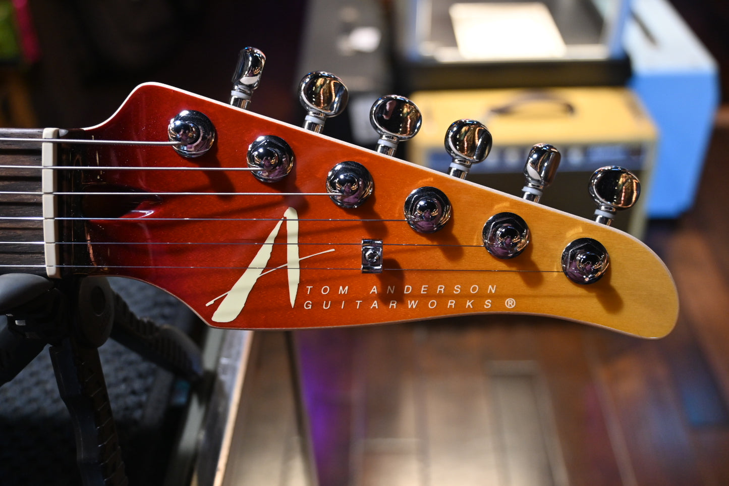 Tom Anderson Top T Classic - Fire Wipeout Guitar #222N - Danville Music