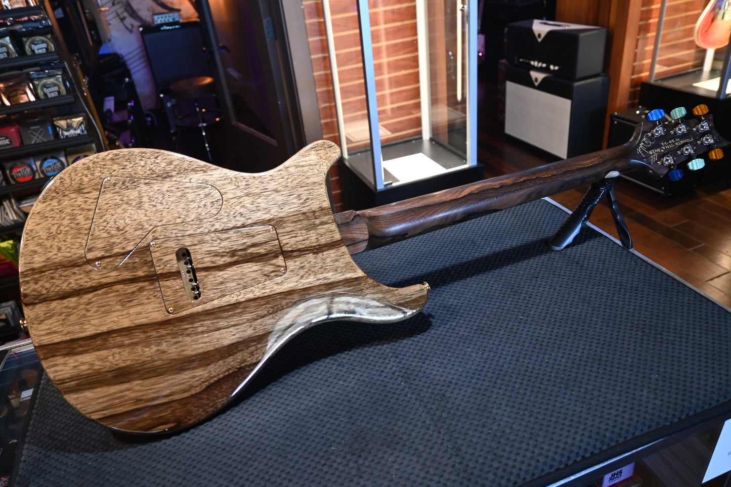 PRS Private Stock Custom 24 One Piece Curly Maple Top Ziricote Neck - Beach Cross Fade Guitar #9428 - Danville Music
