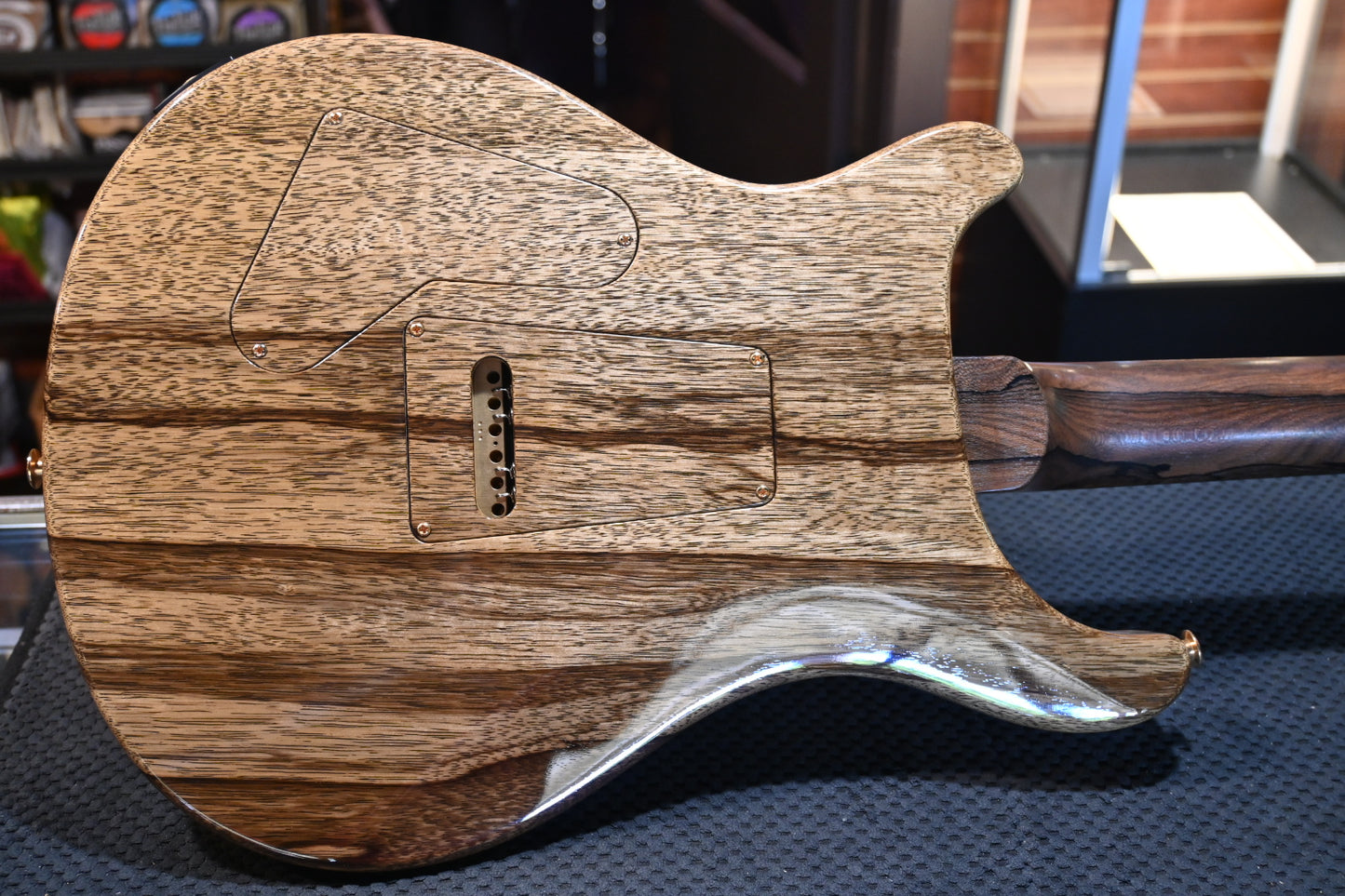 PRS Private Stock Custom 24 One Piece Curly Maple Top Ziricote Neck - Beach Cross Fade Guitar #9428 - Danville Music