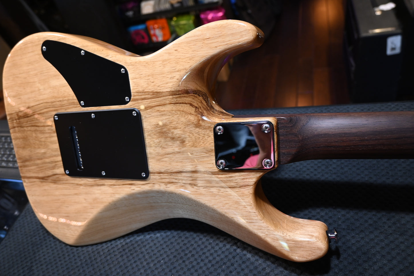 Suhr Custom Modern Black Limba/Rosewood Neck - Aqua Blue Burst Guitar #6330 - Danville Music