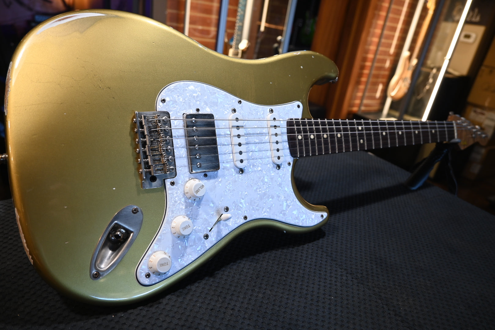 LsL Saticoy HSS Medium Relic - Gold Metallic “Manna” Guitar #4423 - Danville Music