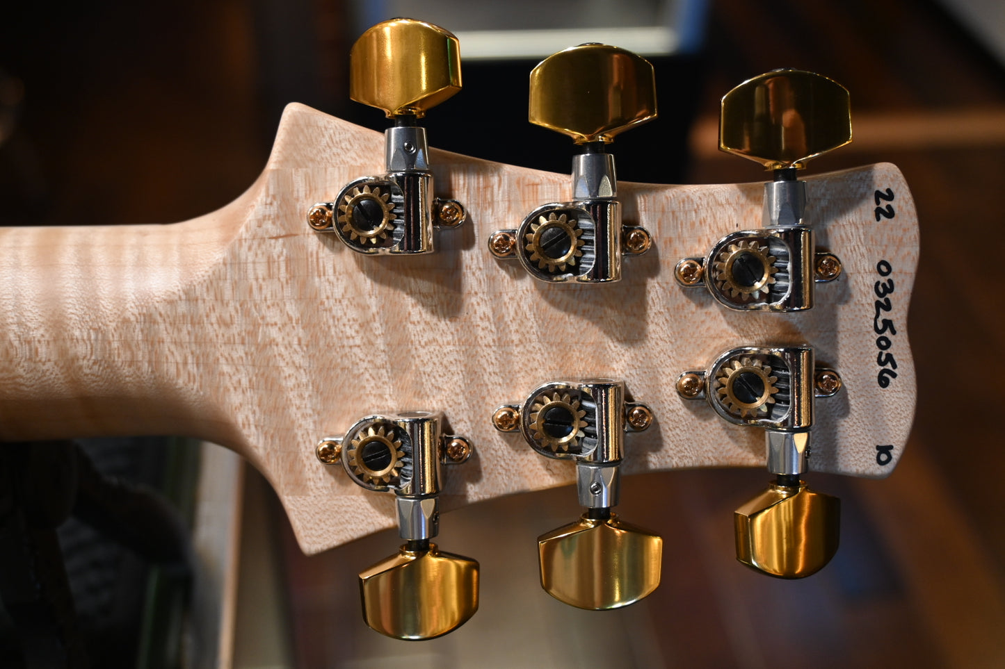 PRS Santana Retro 10-Top Korina Back Figured Maple Neck - Vintage Natural Guitar #5056 - Danville Music