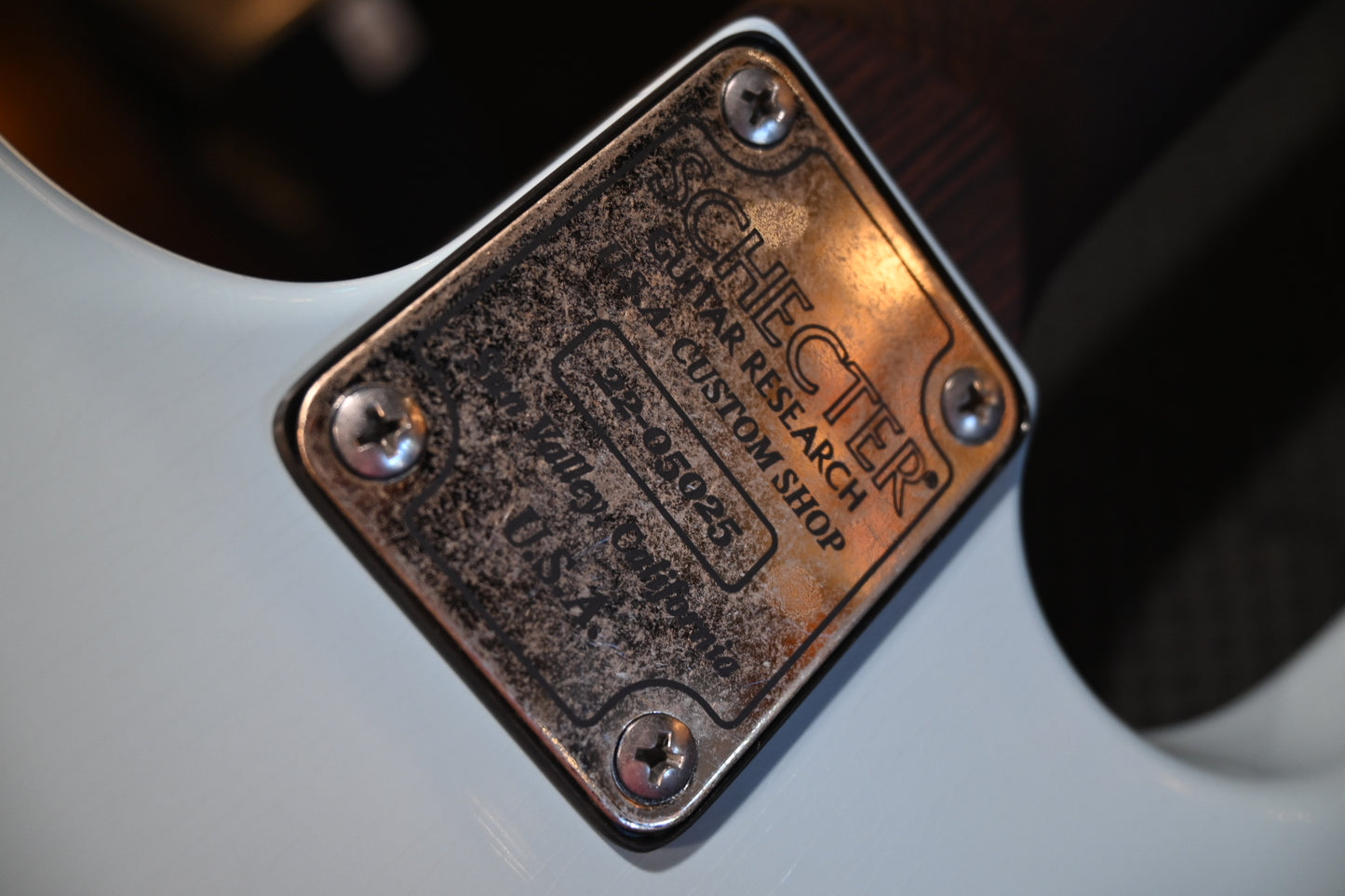 Schecter Nick Johnston USA Signature Nitro - Atomic Frost Guitar #5025 - Danville Music