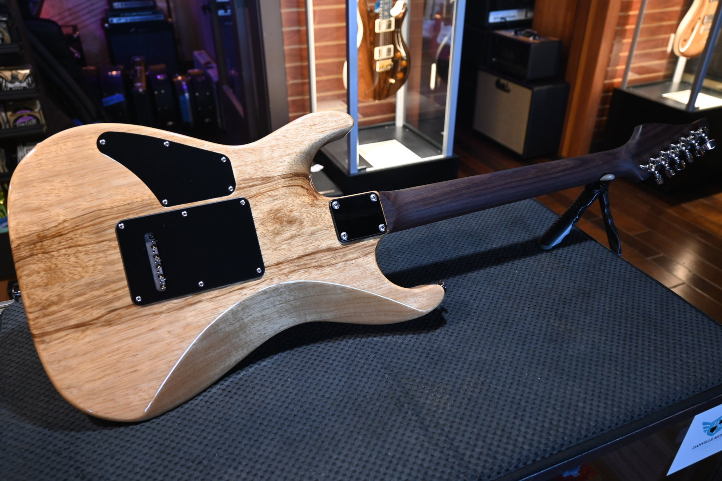 Suhr Custom Modern Black Limba/Rosewood Neck - Aqua Blue Burst Guitar #6330 - Danville Music
